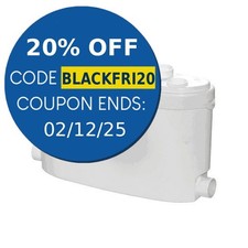 Saniflo Sanislim Small Bore Macerator Waste Disposal Pump 400w Domestic 1054/1