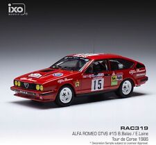 1:43 Scale Alfa Romeo GTV6 #15 Tour de Corse 1986 B.Balas/E.Laine