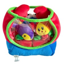 Fish Bowl Tank Soft Toy Preschool Vintage Crab Fish Octopus Educational 90s