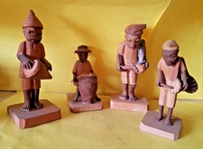 Hand Carved African (Nigerian) Thorn Wood Musicians