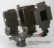 Linhof M679 camera, case and accessories