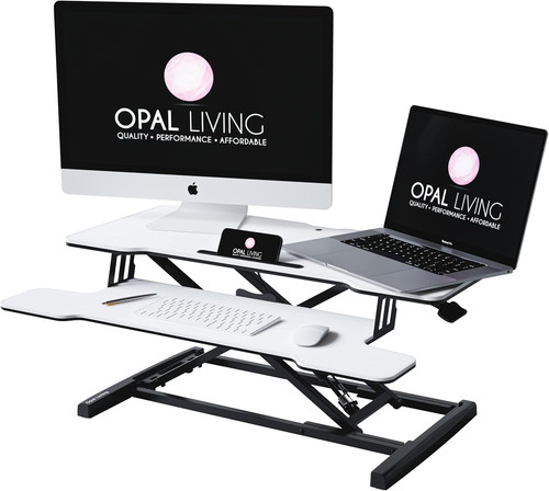 Standing desk converter - standing, 32”
