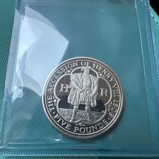 2009 Royal Mint Proof Henry VIII 500th Accession £5 Coin