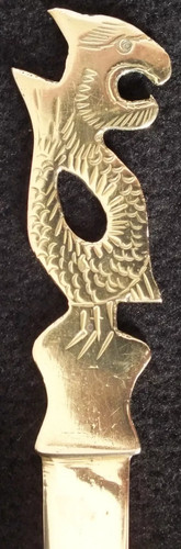 Vintage brass griffin figure - griffin,