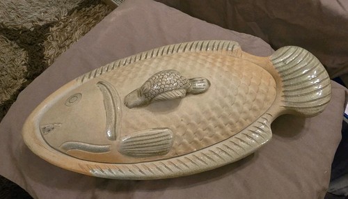 Fish shape large terracotta - fish,