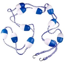 Swimming Pool Lane Line,5m/16.4 ft Pool Safety Float Lines Blue and White Divide