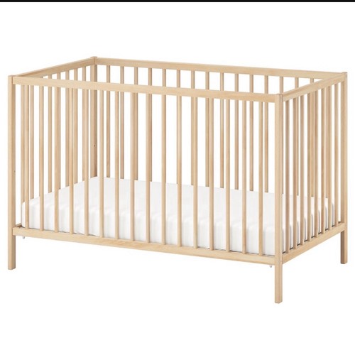 Ikea snigler wooden cot bed - ikea,