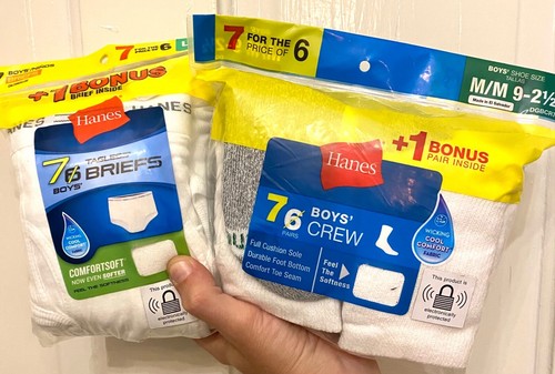 Boys hanes 2 5 - m/m, 9-2.5