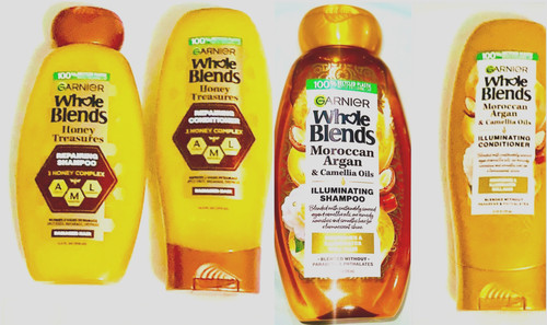 Garnier whole blends shampoo - blends,
