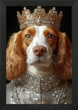 Spaniel King Framed Wall Art