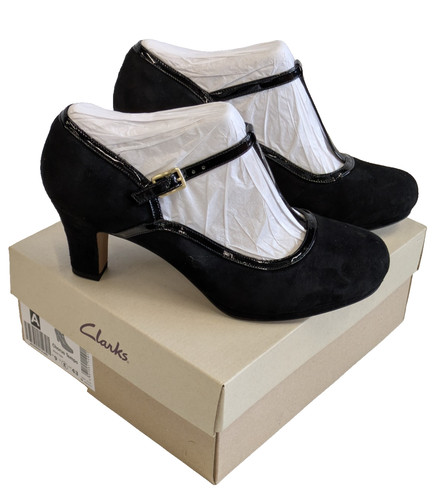 Clarks black suede - clarks,