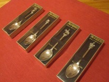 Four Vintage Silver Plated Arden Royal Collectors Teaspoons - Boxed