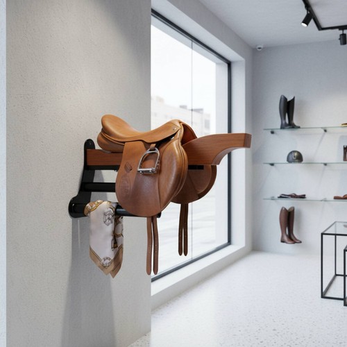 Wooden saddle rack easy - rack,