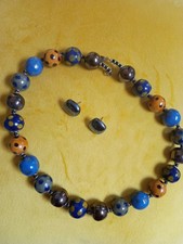 Kazuri  Multicoloured Ceramic Bead Necklace 18” Hand Made in Kenya