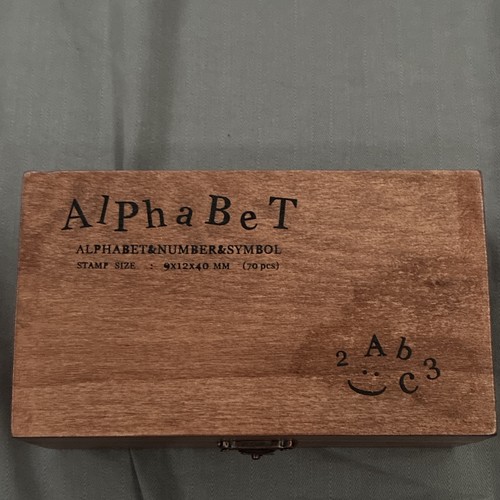 Wood mounted alphabet number - wood,
