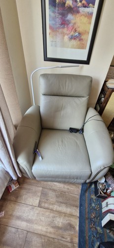 Leather recliner chair in - leather,