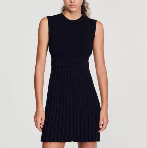 Sandro women black logo knit - women's,