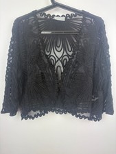 Ladies Wallis Black Sheer Mesh
