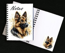 German Shepherd Dog Notebook/Notepad + small image on every page by Starprint