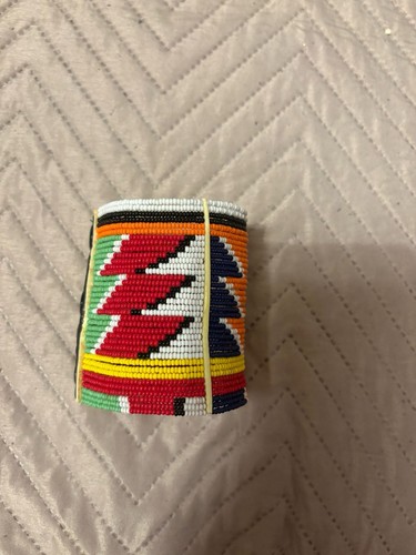 Maasai beaded bangle bracelet - maasai,