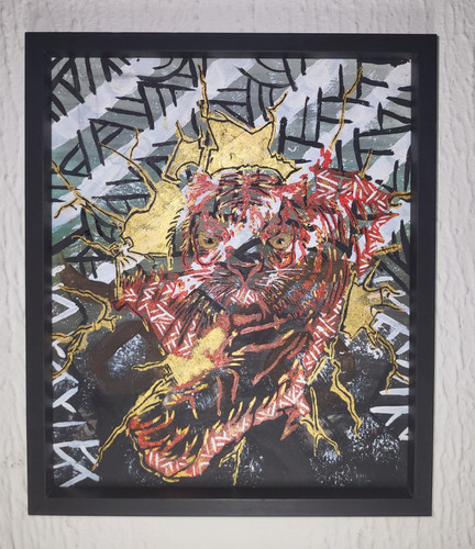 Abstract contemporary tiger - contemporary,