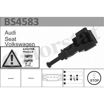 Stop light switch fits - stop, seat