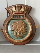 Vintage Naval Shield Plaque