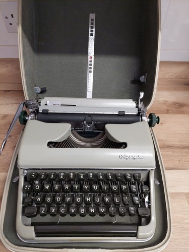 Vintage olympia sm2 typewriter - vintage,
