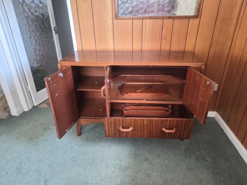 Rare walnut sideboard produced