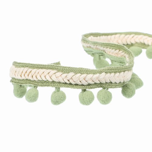 Yards pom ribbon fabric - yards,