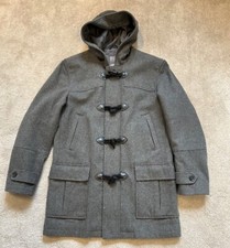 JEFF BANKS Mens Coat Grey Wool
