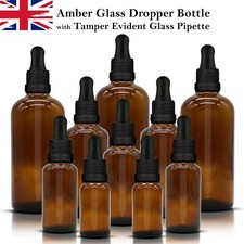 Amber Glass Dropper Bottle