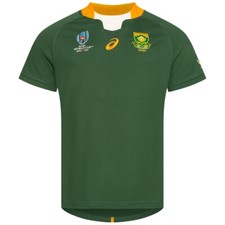 Springboks South Africa Green Home World Cup 2019 Rugby Jersey BNWT Asics 4XL