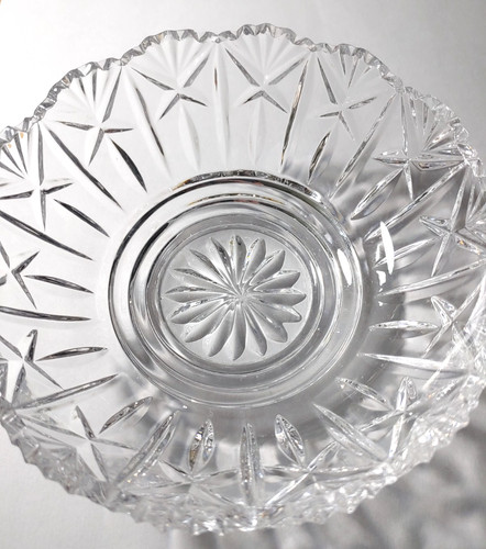 Rare atq cut crystal glass - atq,