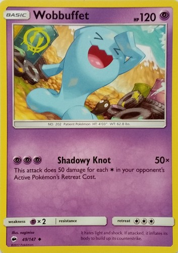 147 wobbuffet uncommon - wobbuffet, |