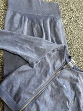 Bo+Tee blue 2pc set L/S zip top and Leggings size xs