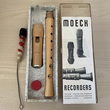 Vintage 1968 MOECK Barock Recorder - Wood Two Piece - Boxed - Germany