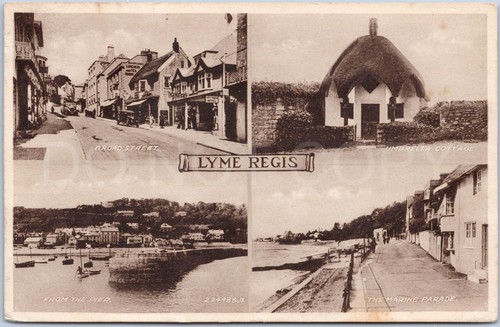 Lyme regis vintage postcard - regis,