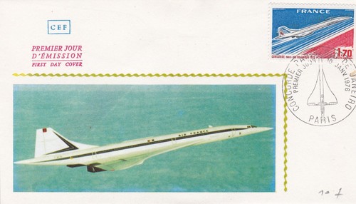 France 1976 fdc concorde paris - fdc,