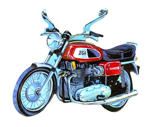 Bsa rocket plaque - bsa,
