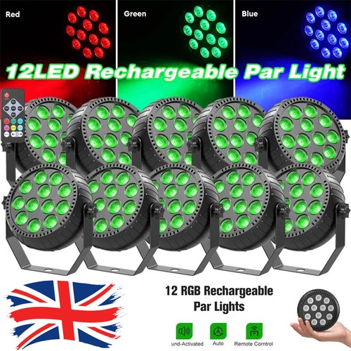 10x rechargeable par lights - 10x,