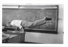 vintage abstract teacher man