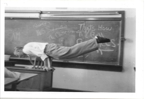 Vintage abstract teacher man - vintage,