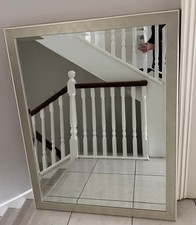 Large Mirror In Silver Frame 135 X105 Cm