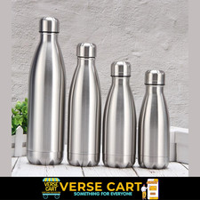 Stainless Steel Water Bottle 500ml 750ml 1L Leak-Proof  Travel Flask Insulated