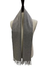 Pre-owned Genuine YSL 100% Wool Scarf Grey