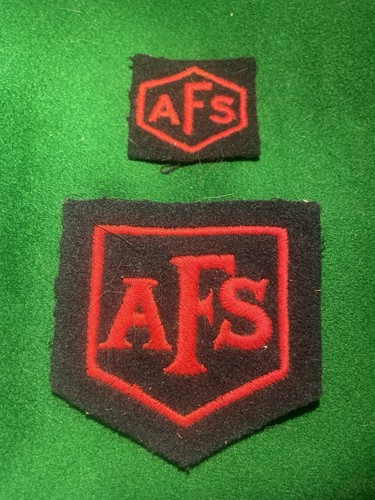 Auxiliary fire service - service, ww2