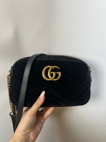 Gucci marmont black - gucci, velvet