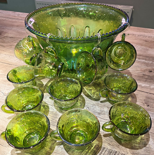 Vintage indiana glass - glass, green