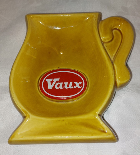 Vtg large vaux beer - beer, ashtray